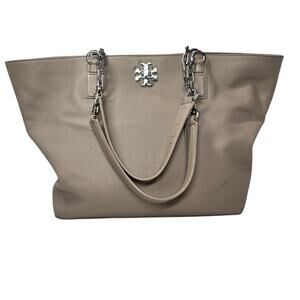 Tory Burch Leather Turn Lock Chain Tote Bag ✨